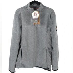 NWT AVALANCHE Outdoor Pullover 1/4 Snap Sweater with Pockets Style CAM814C SMALL